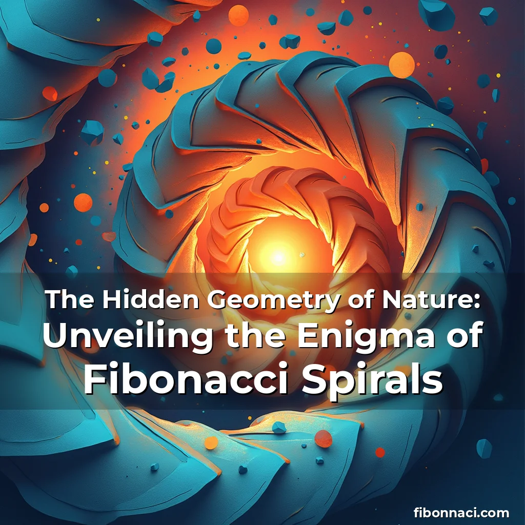 Artistic representation for The Hidden Geometry of Nature: Unveiling the Enigma of Fibonacci Spirals